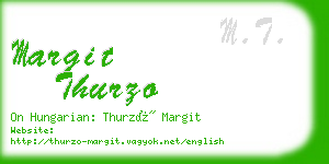 margit thurzo business card